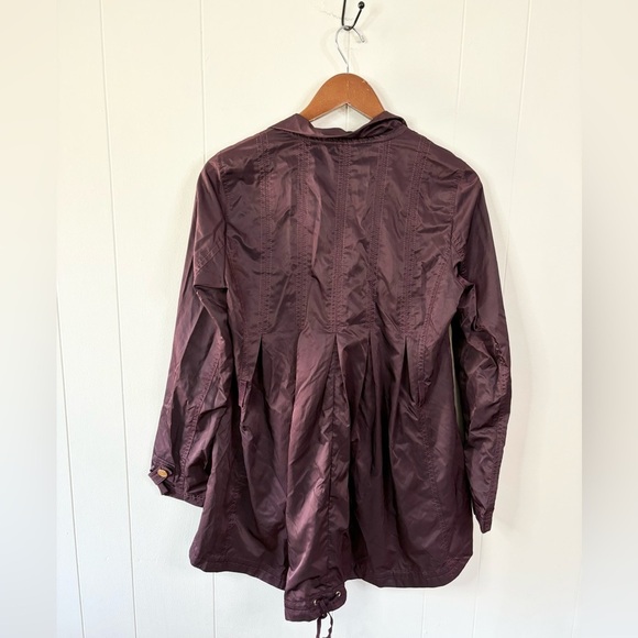 White House Black Market purple gold button jacket size 6 - Picture 4 of 5